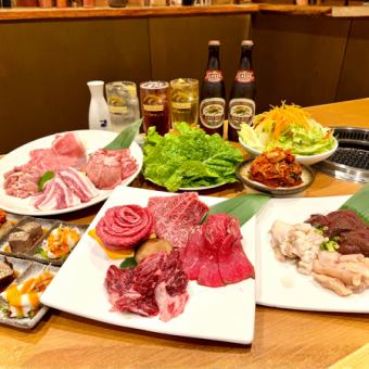 ◆包含無限暢飲軟飲◆ 非常適合喜歡無酒精飲品的客人！平價的宴會套餐♪ 共15道菜，4500日圓（含稅）