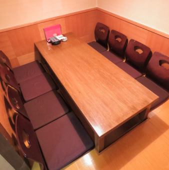 Private room with sunken kotatsu for up to 8 people