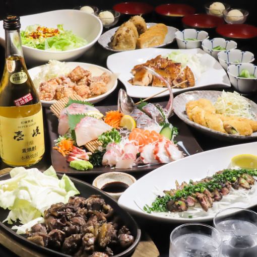 【2H飲み放題付きプラン】地鶏や豪華刺盛りコース/12品/5000円★