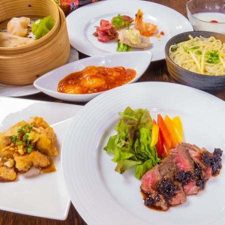 [Enjoy classic dishes] Recommended for first-time customers at PANDAstreet♪ Crystal course, 7 dishes, \2980