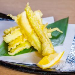 島らっきょう天ぷら