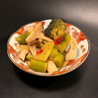 エリンギブロッコリー和風漬け