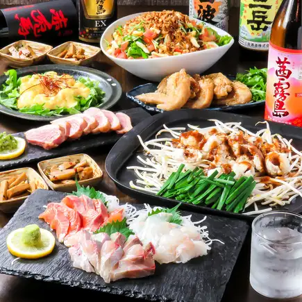 [Perfect for a luxurious year-end party! 10 dishes including grilled offal and sashimi] 6600 yen (tax included), 120-minute all-you-can-drink course (draft beer included)