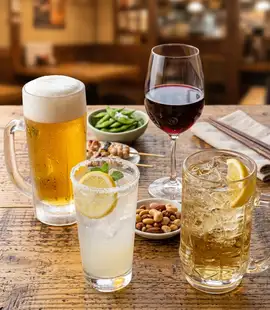 10/26～予約開始！【2H単品飲み放題1980円】生ビール・ハイボール・レモンサワーなど