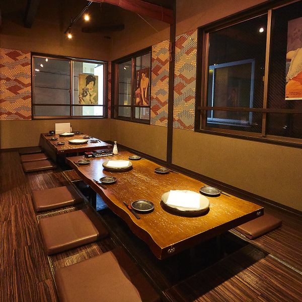 《Completely private rooms!》Leave it to us for group use! Spacious and relaxing interior.There is also an all-you-can-drink course that is ideal for banquets, so please feel free to contact us about the number of people, budget, etc.