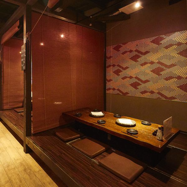 We have sunken kotatsu seats where you can spend an important dinner in an elegant way.The horigotatsu completely private rooms are very popular because you can spend a relaxing time. We are looking forward to your early reservation as it can be used for various scenes such as ♪