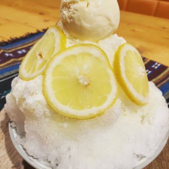 honey lemon shaved ice