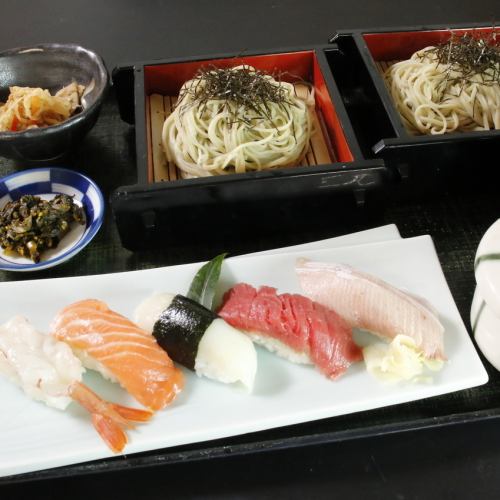 Raw Sushi Funori Soba Meal