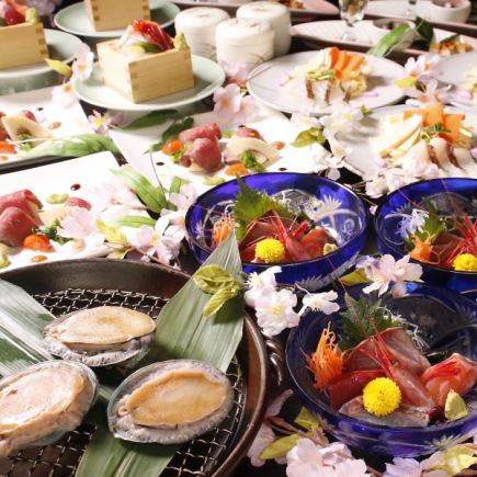 ◆Special offer for women◆ 【Draft beer available】 Individual serving <Zentei's Spring Special Course 9 dishes> 2 hours all-you-can-drink included 7,500 yen