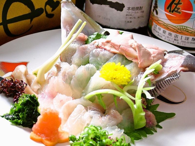 遠州灘地魚『旬魚☆本マグロ甘鯛牛タンを味わう♪』ちょっと贅沢な浜松の恵みを味わうコース【料理6000】