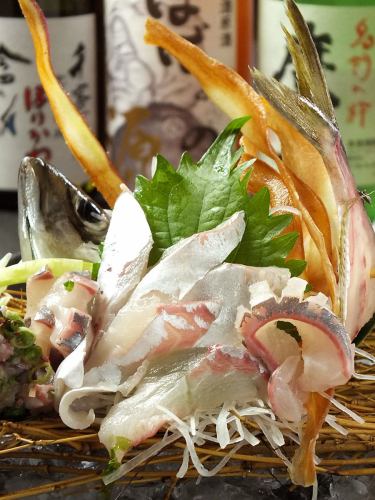Odori sashimi [Tataki horse mackerel] ♪ Prepared on the spot! Love even the bones...