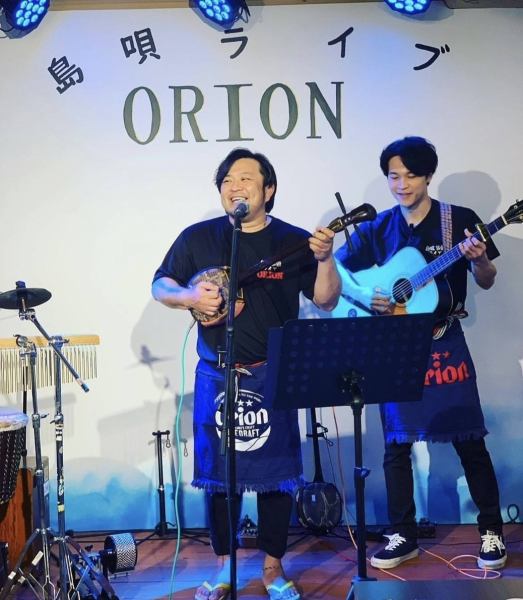 【毎日開催！島唄ライブ】人気の島唄ライブは１日３公演開催中！観光はもちろん宴会にもおすすめ◎要予約・公演時間が前後する場合がございます。ご理解のほど宜しくお願いします。
