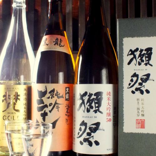厳選された日本酒・焼酎