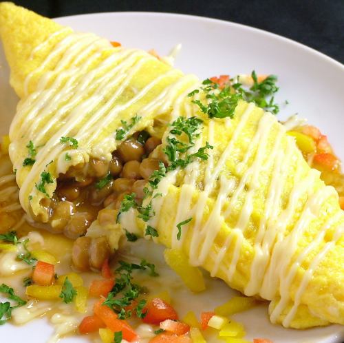 Natto Omelet/Cheese Omelet