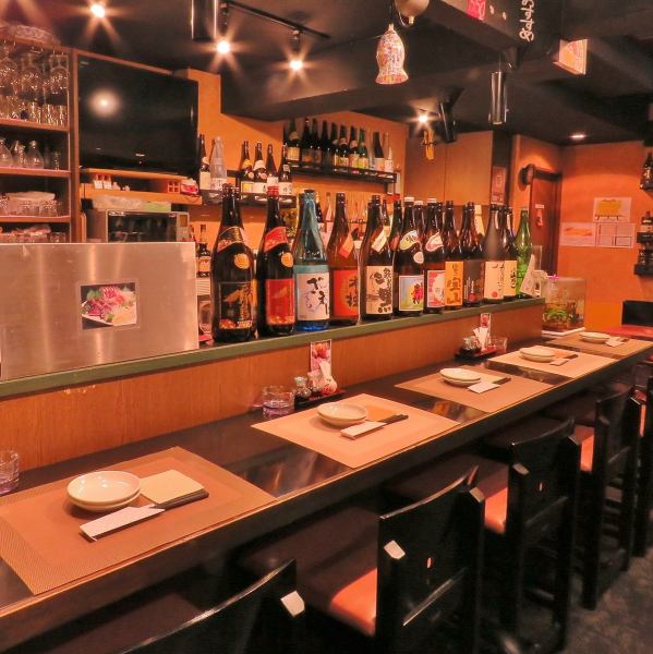 Familiar counter seats are available feel free to charm you even one person.Sake and plum wine is also popular in other prefectures with a fan lined Zurarito to "seat en music" store ★