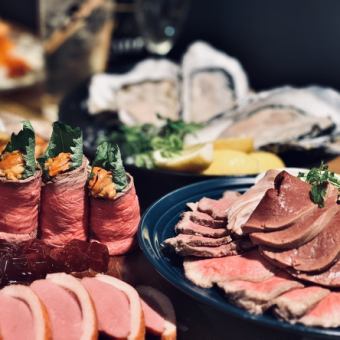 【新年派對】鮮魚×生蠔×海膽×牛排,鮮榨水果酸甜汁,生啤暢飲120分鐘 ¥5000 ⇒ ¥4500