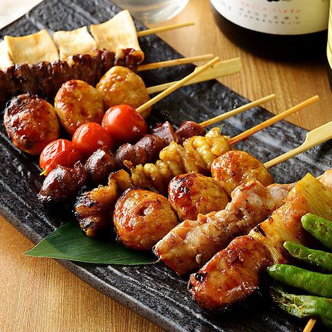 We offer yakitori made with local Hokkaido chicken at a reasonable price!