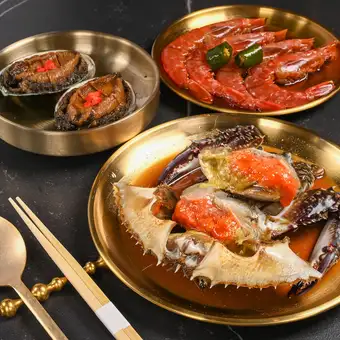 【至福の海老ランチ】熟成カンジャンセウと彩り前菜6種の贅沢コース