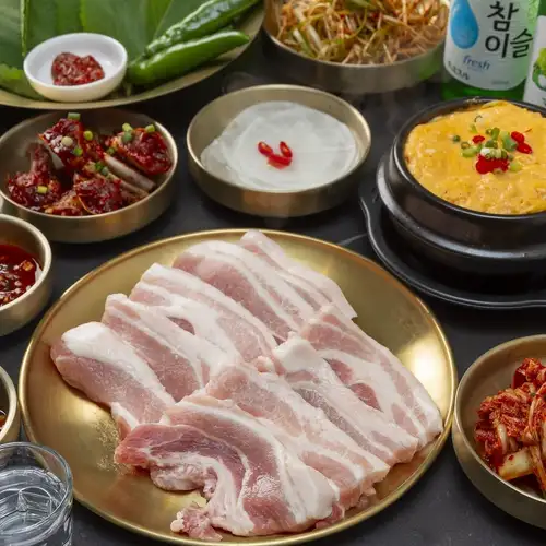 国産豚サムギョプサルコース