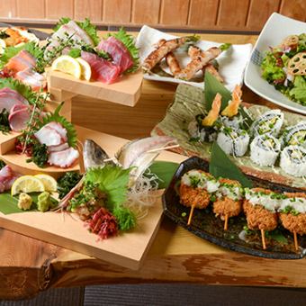 [Oedo Iki] A luxurious plan with all-you-can-drink and a large selection of fresh fish