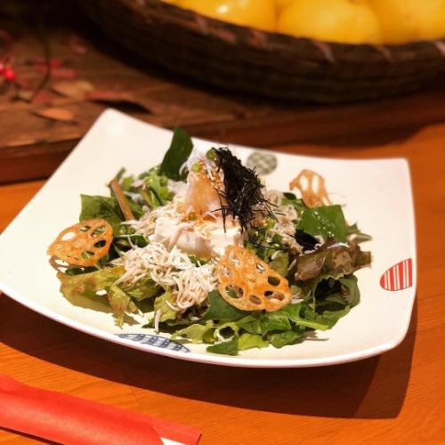 しらすと豆腐の山葵サラダ