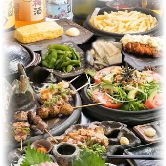 [Time Sale] Torishin Authentic Banquet Course” 90 minutes all-you-can-drink included 4,500 ⇒ 4,000 yen (tax included)