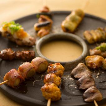 【含90分鐘暢飲】超值派對套餐◆包含刺身、烤雞串、炸物等14道菜!