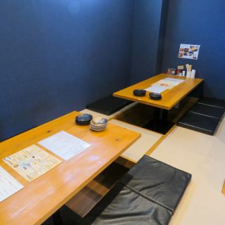 The spacious sunken kotatsu table allows you to enjoy your party without worrying about the people around you! Please take your time and relax.