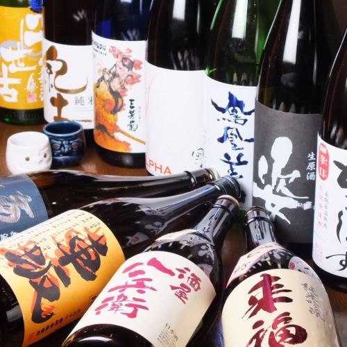 엄선 된 일본 술은 달 바뀜