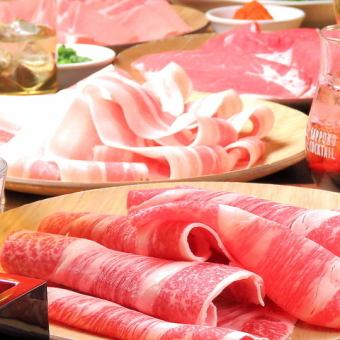 [Tajima-ya course] All-you-can-eat shabu-shabu or sukiyaki 90 minutes Adults 2,680 yen