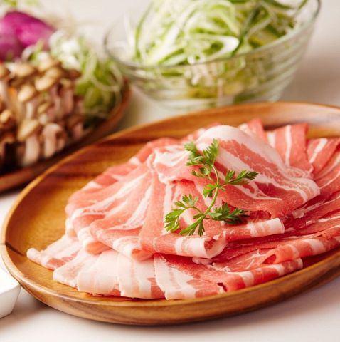 Affordable price! [Kirifuri Kogen Pork Course] 90 minutes all-you-can-eat adult