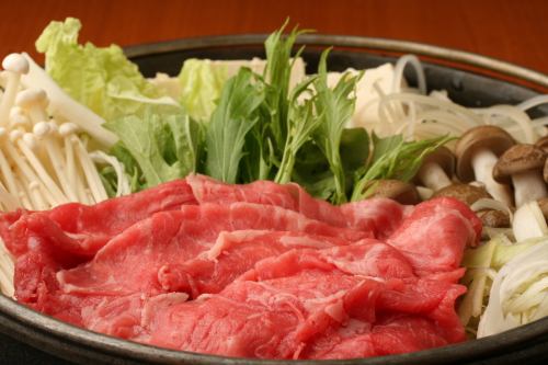 年末年始は贅沢にすきやき！しゃぶしゃぶかすきやきかお好きなお鍋を選べます（和牛、国産取り扱いあり