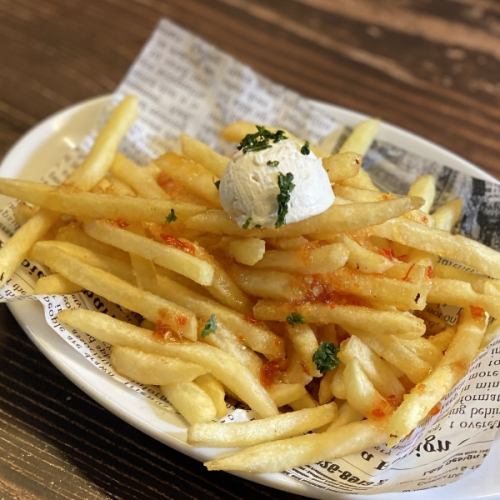 French fries (chili sauce & sour cream onion)