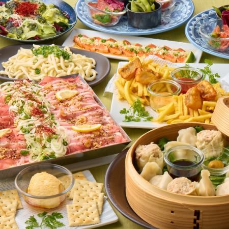 ★店主イチオシ★【全8品】〈豚塩カルビ焼肉コース〉☆2時間飲み放題付4500円(税込)