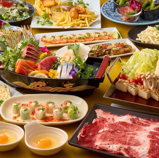【大人気】国産牛のすき焼きコース