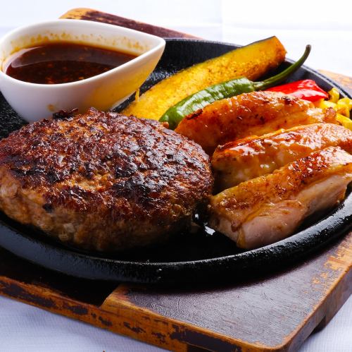 ハンバーグ&グリルチキンセット