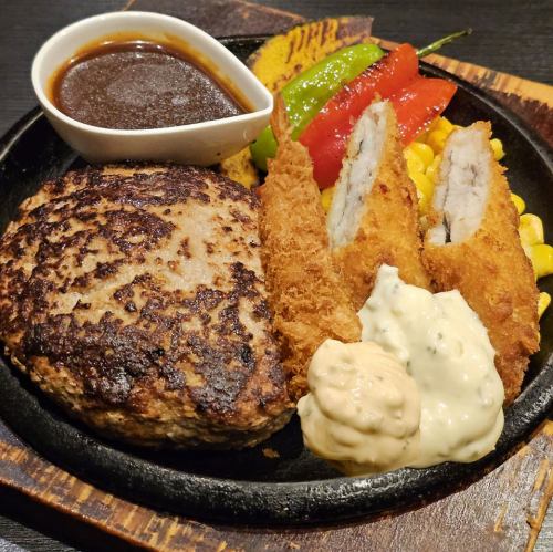 ハンバーグ&ミックスフライセット