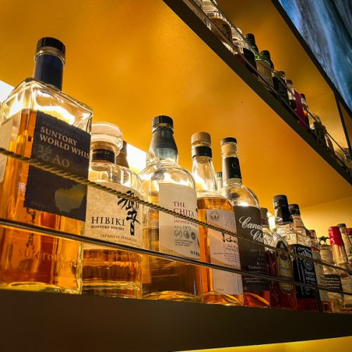 We offer over 100 types of whiskey.