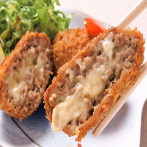 100% beef cheese minced meat cutlet