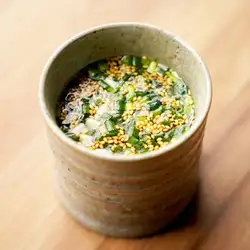 Slowly simmered oxtail soup