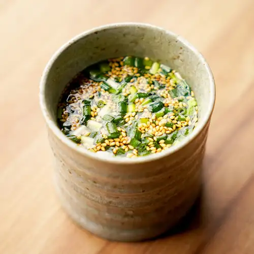 Slowly simmered oxtail soup