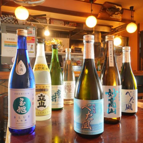 【料理と合う日本酒を取り揃えております】