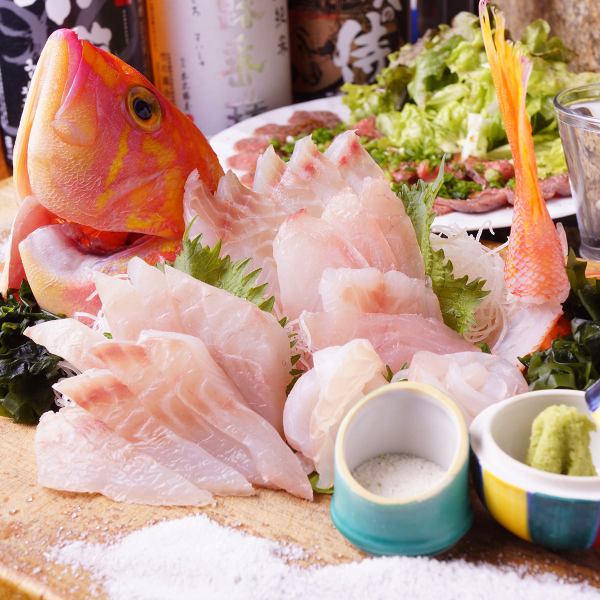 Assorted sashimi made with seasonal fresh fish!