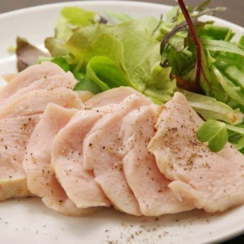 大人気！低温調理の鶏たたき