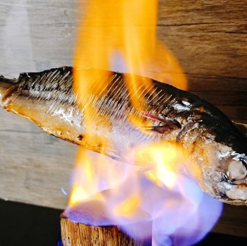 大トロさばの一本焼き