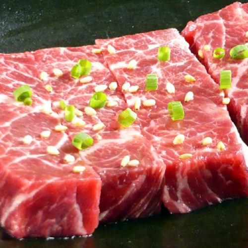 <厚さ豪快> 極厚カルビ  (タレ・塩・味噌・にんにく味噌)
