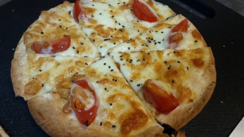 Cheese tortilla pizza style
