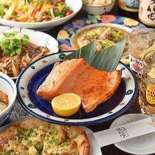 【调皮套餐A】7,150日元（含税）8道菜+3小时无限畅饮♪ 享用炭烤安格斯牛排