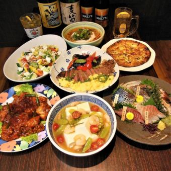 【プレミアムコースＡ】全7品３H飲み放題付7700円(税込)♪黒毛和牛サーロインステーキに舌づつみ