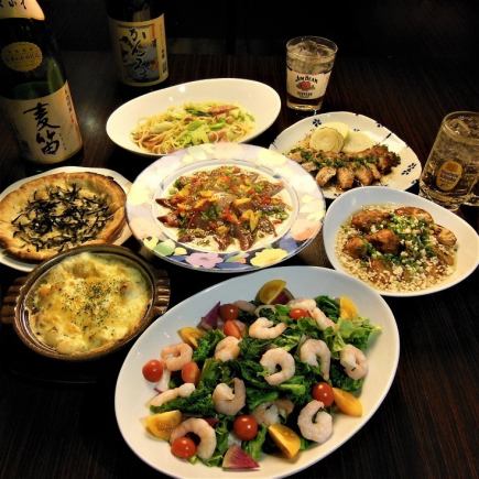 【お手軽コースＡ】 全7品3H飲み放題付7150円(税込)♪炭焼き豚テキなどが味わえる